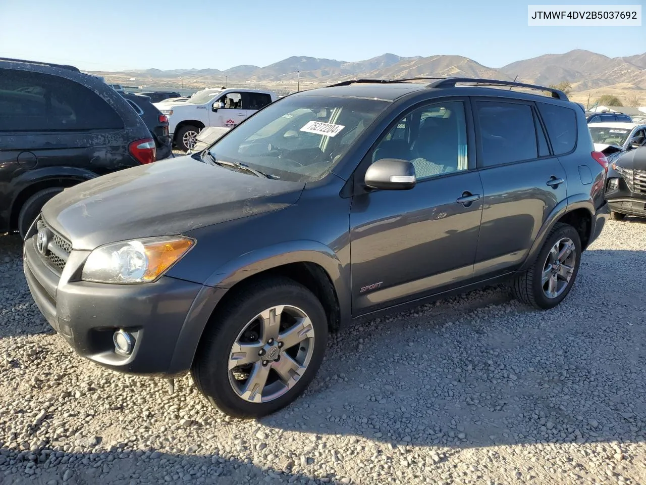 2011 Toyota Rav4 Sport VIN: JTMWF4DV2B5037692 Lot: 75272204