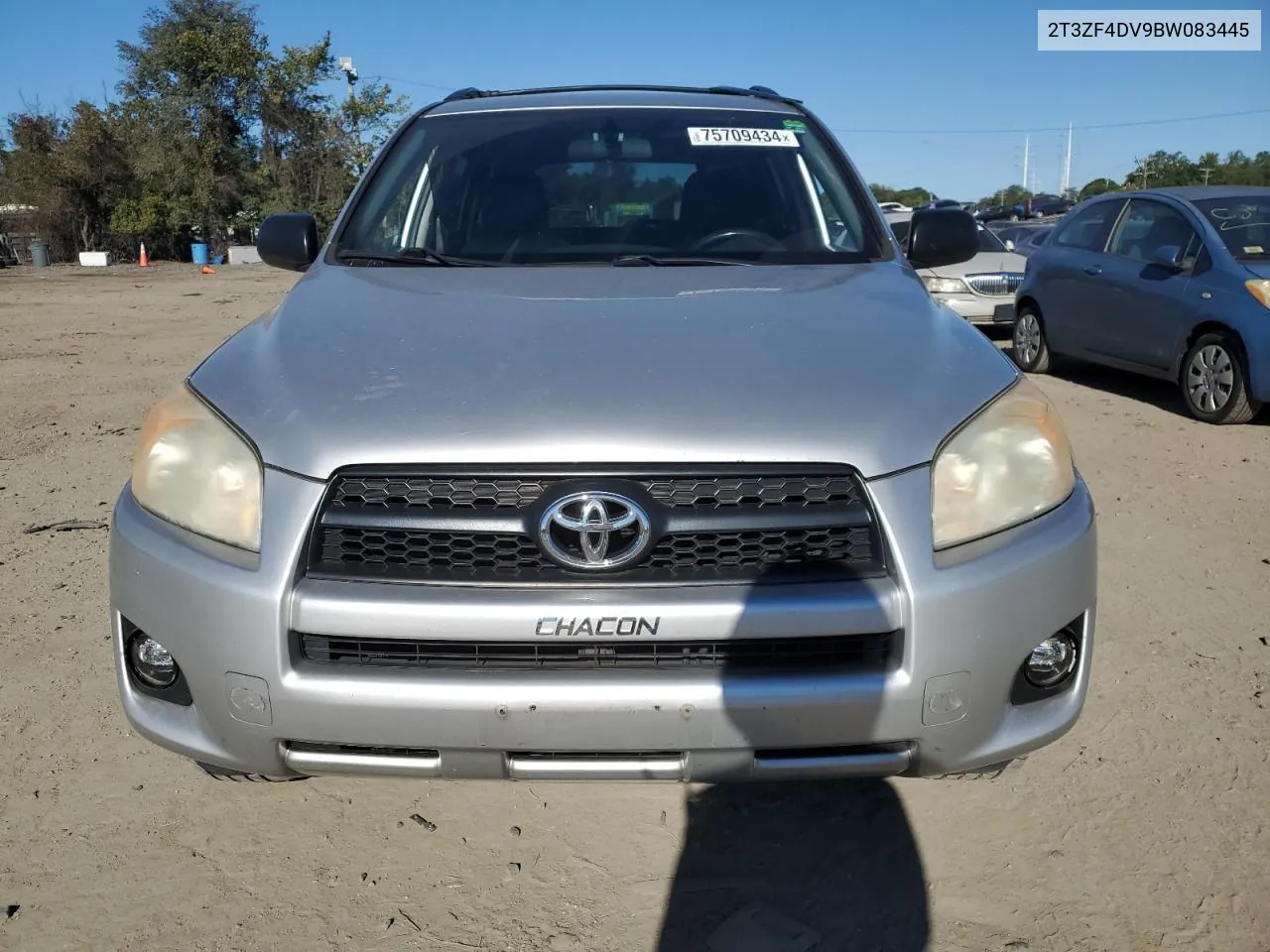 2011 Toyota Rav4 VIN: 2T3ZF4DV9BW083445 Lot: 75709434