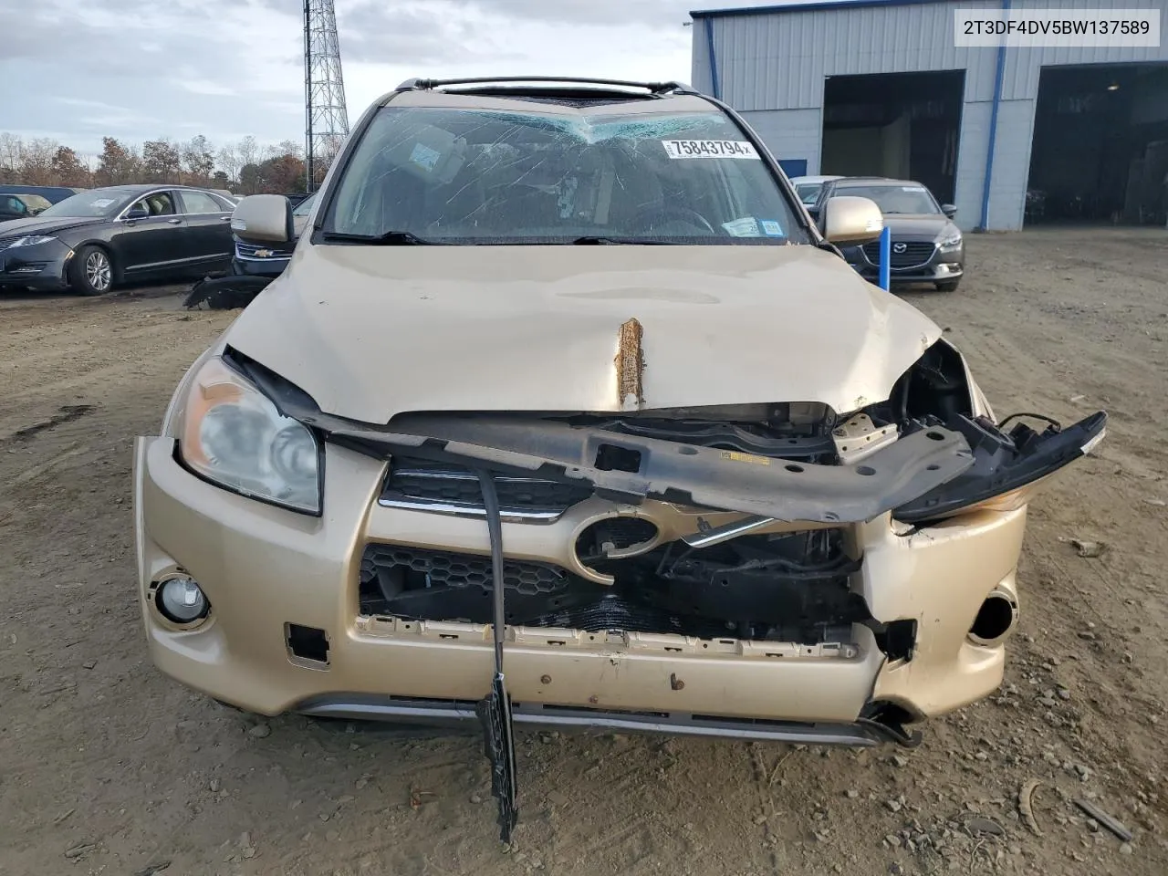 2011 Toyota Rav4 Limited VIN: 2T3DF4DV5BW137589 Lot: 75843794