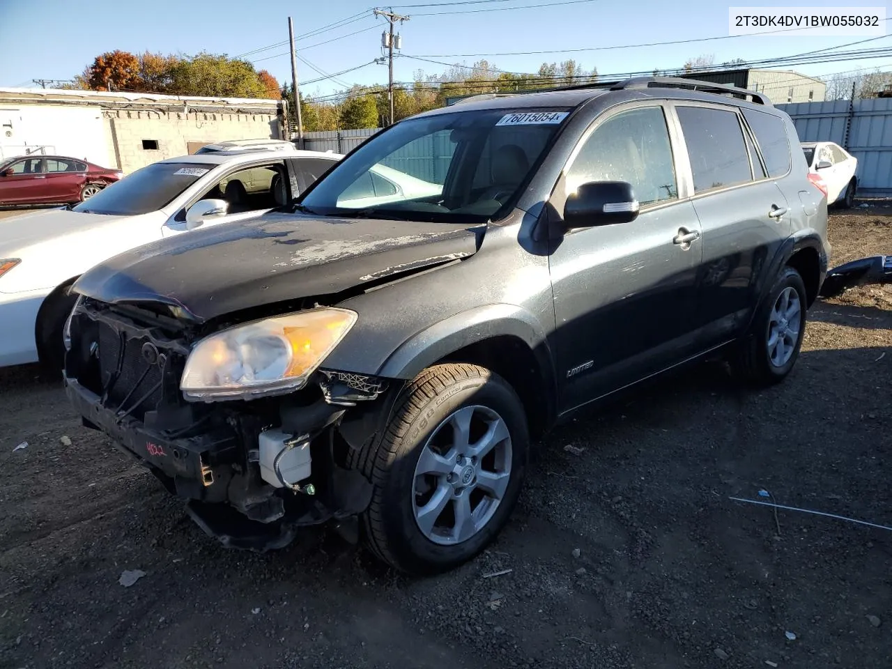 2011 Toyota Rav4 Limited VIN: 2T3DK4DV1BW055032 Lot: 76015054