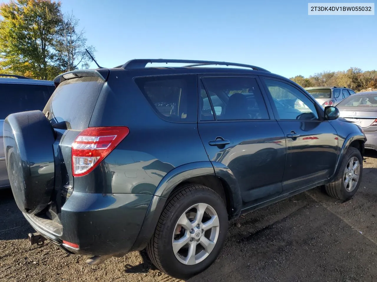 2011 Toyota Rav4 Limited VIN: 2T3DK4DV1BW055032 Lot: 76015054