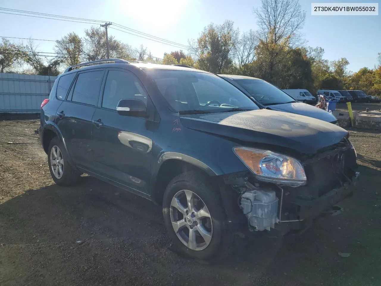 2011 Toyota Rav4 Limited VIN: 2T3DK4DV1BW055032 Lot: 76015054