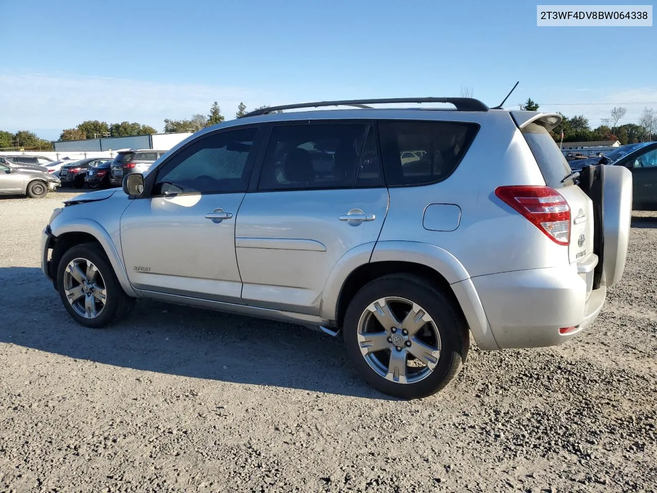 2T3WF4DV8BW064338 2011 Toyota Rav4 Sport