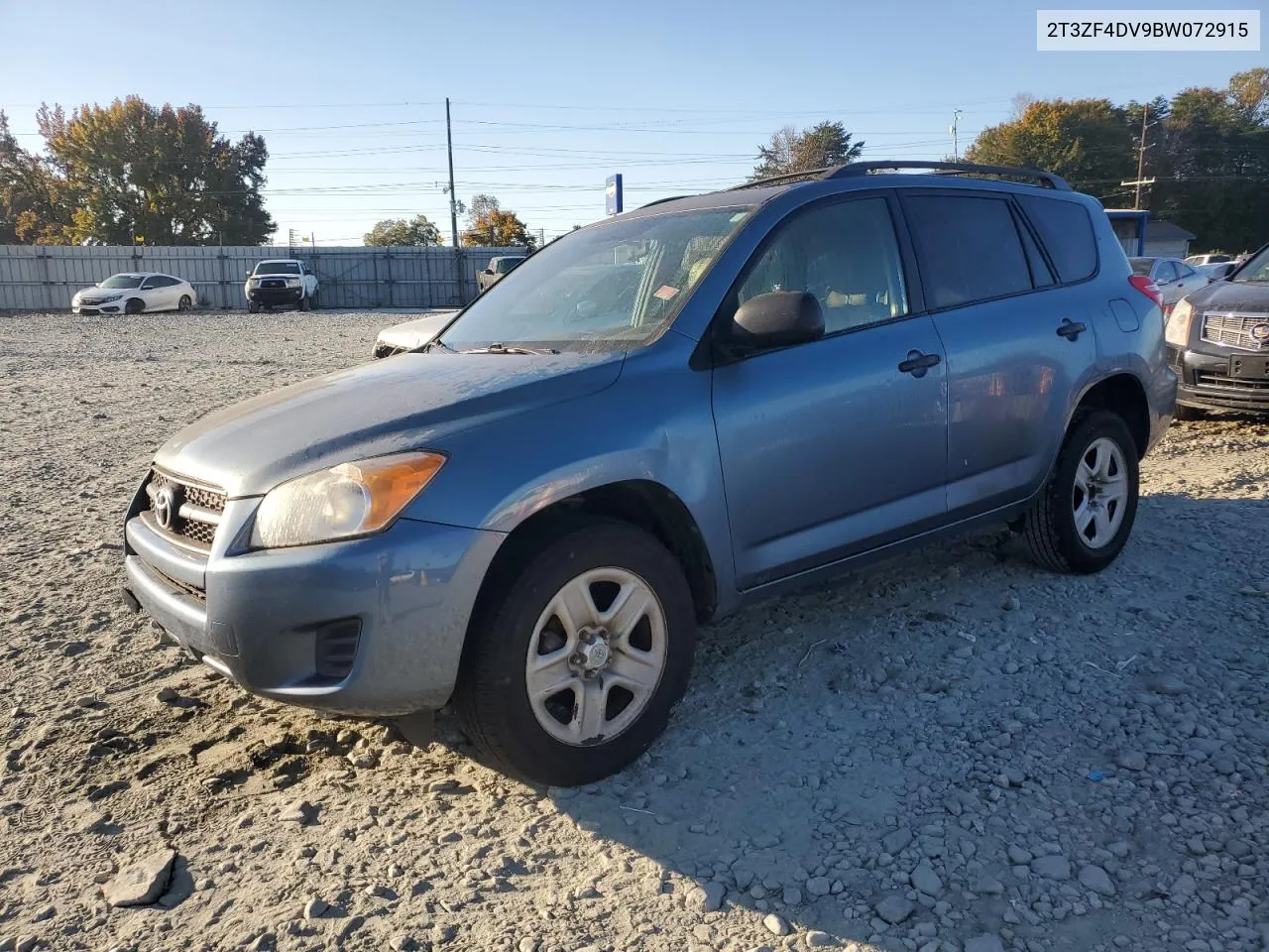 2011 Toyota Rav4 VIN: 2T3ZF4DV9BW072915 Lot: 77232274