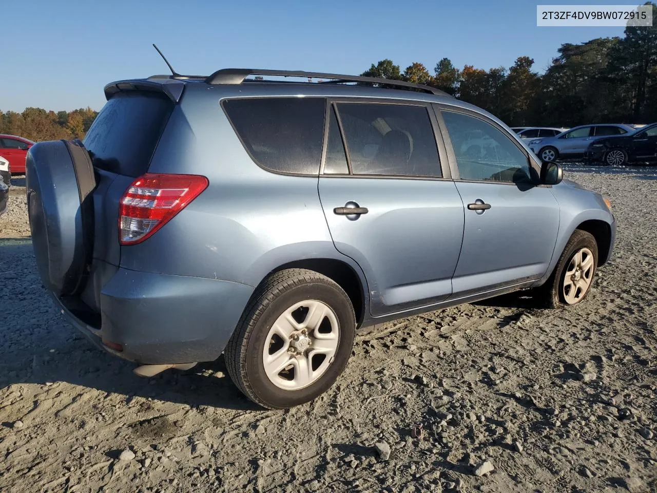 2011 Toyota Rav4 VIN: 2T3ZF4DV9BW072915 Lot: 77232274