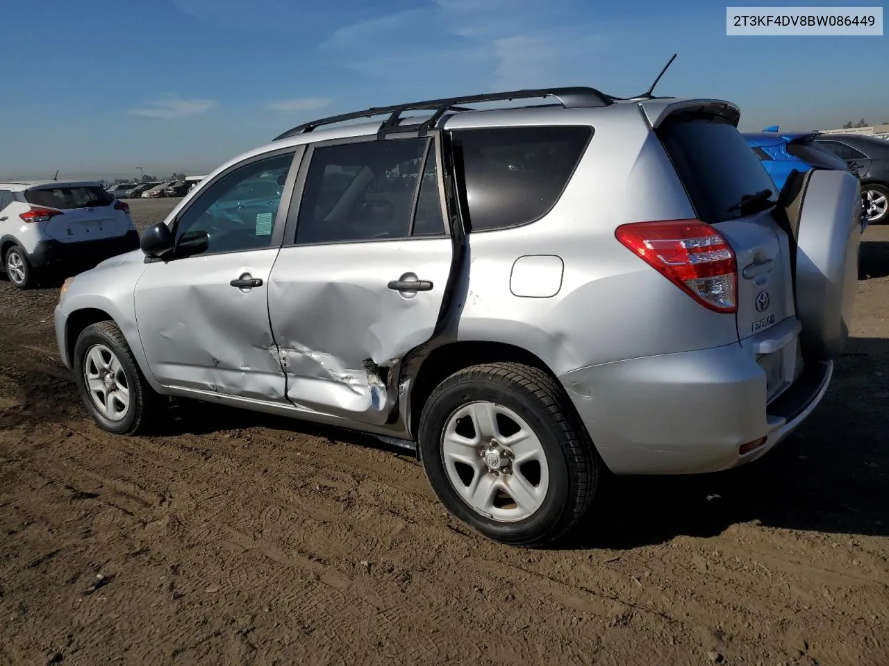 2011 Toyota Rav4 VIN: 2T3KF4DV8BW086449 Lot: 77687504