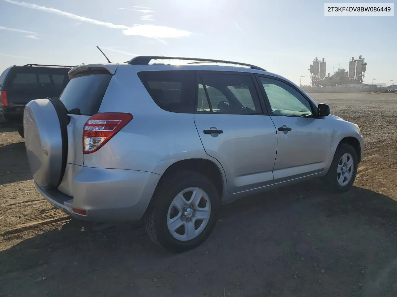 2011 Toyota Rav4 VIN: 2T3KF4DV8BW086449 Lot: 77687504