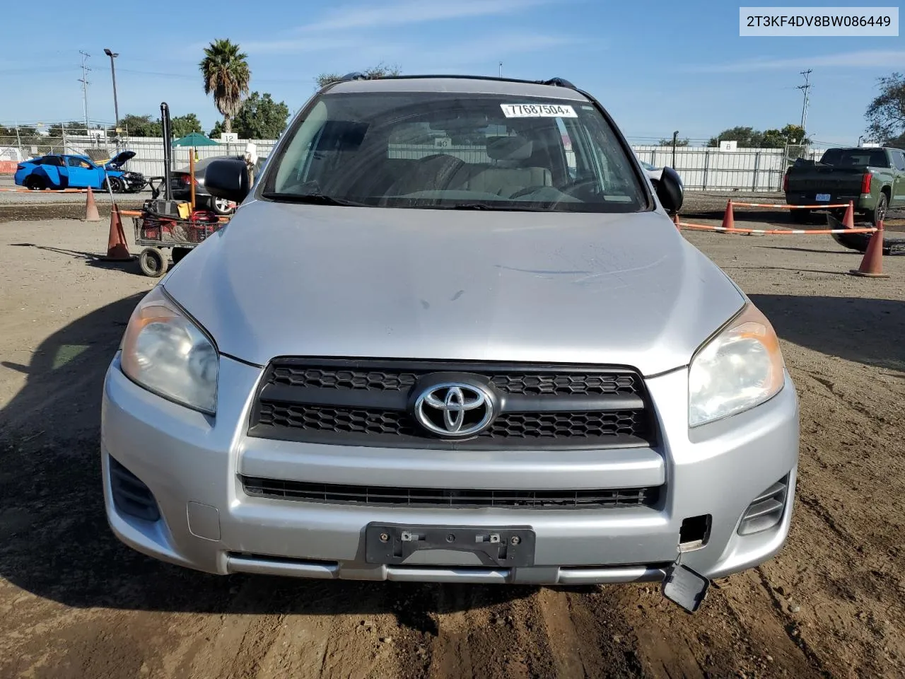 2011 Toyota Rav4 VIN: 2T3KF4DV8BW086449 Lot: 77687504