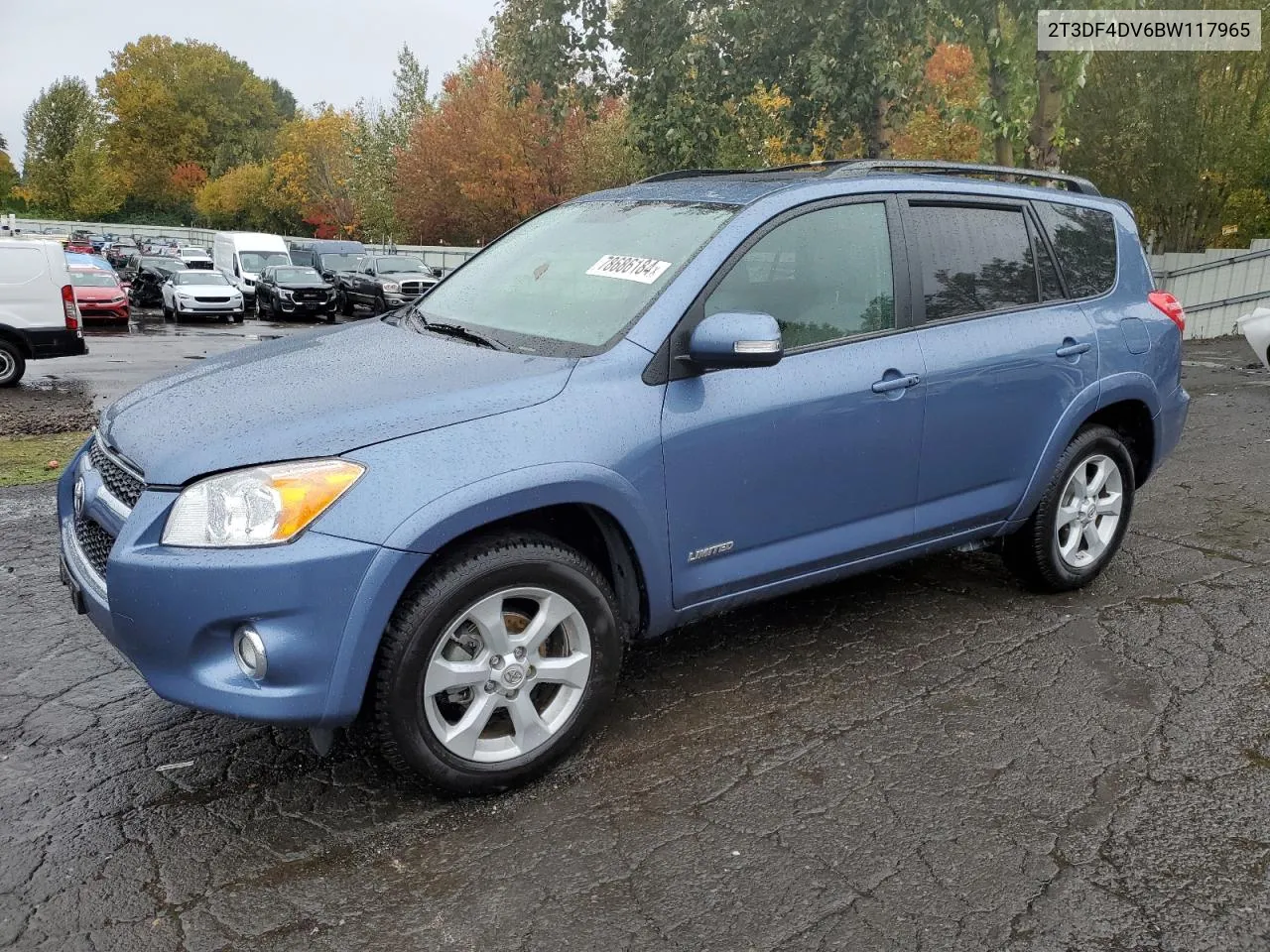 2011 Toyota Rav4 Limited VIN: 2T3DF4DV6BW117965 Lot: 78686184