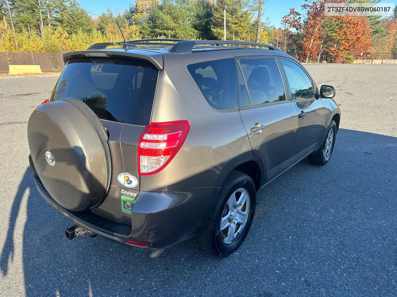 2011 Toyota Rav4 VIN: 2T3ZF4DV8BW060187 Lot: 78759364