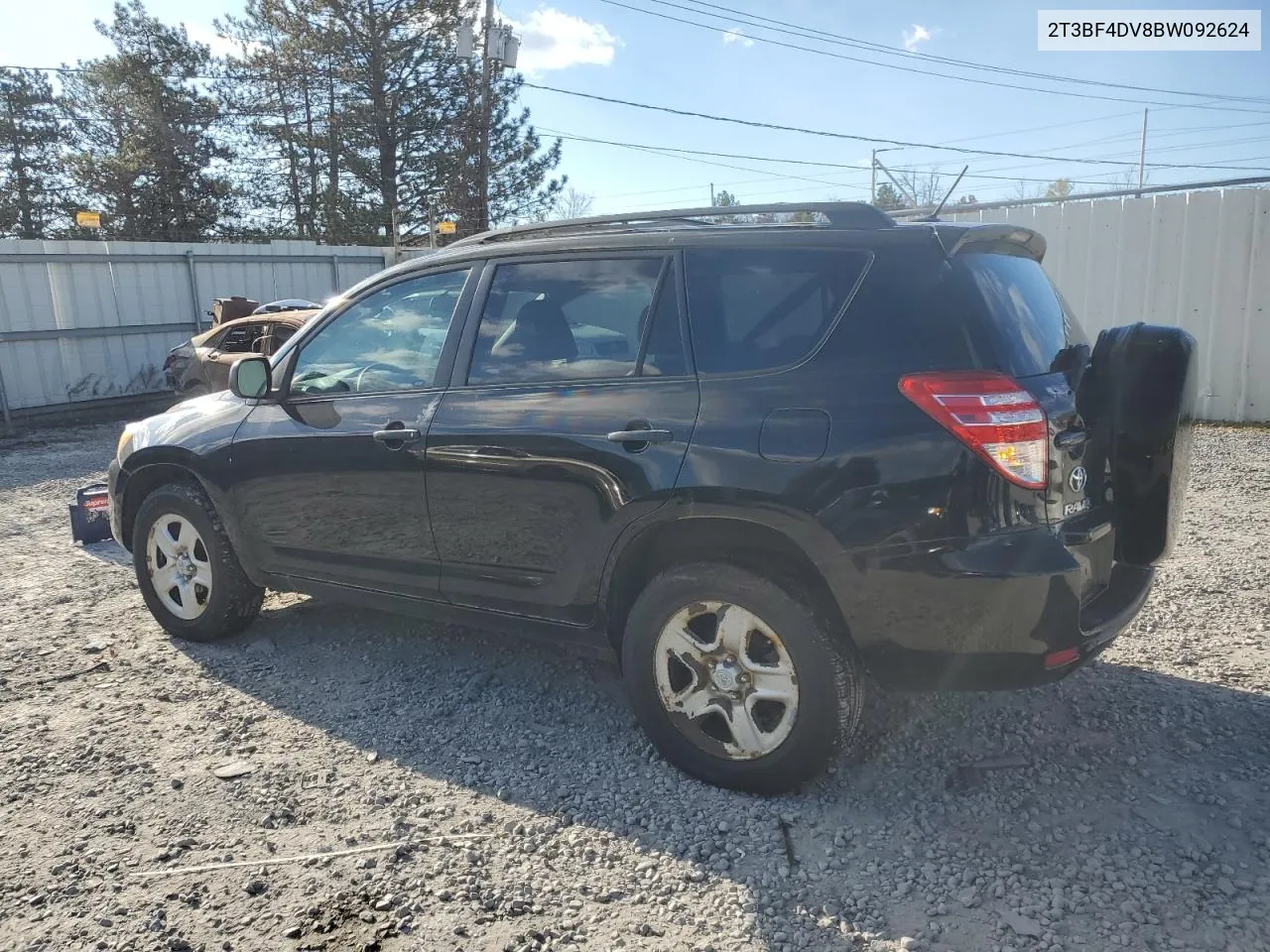 2011 Toyota Rav4 VIN: 2T3BF4DV8BW092624 Lot: 78999104