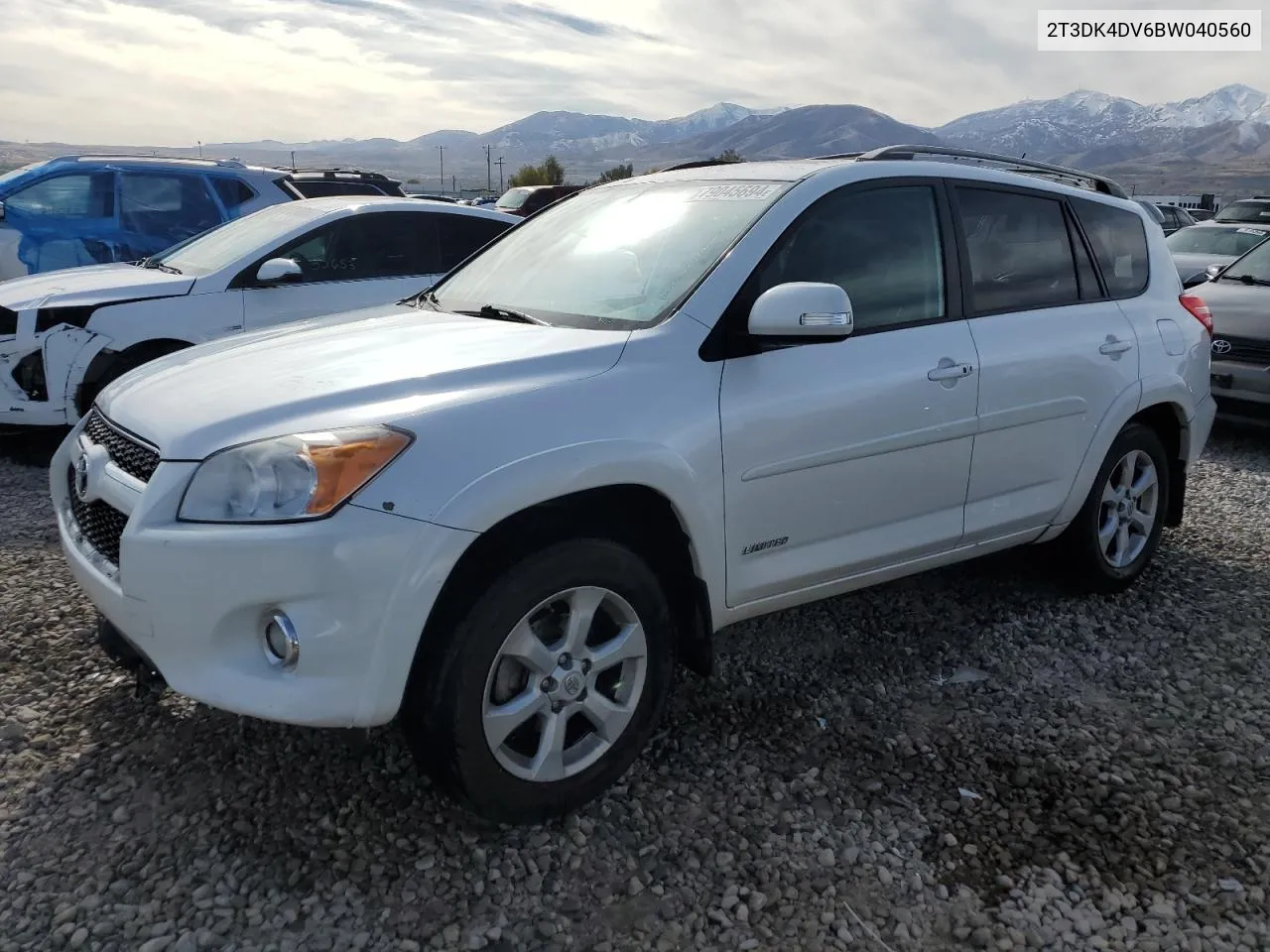 2011 Toyota Rav4 Limited VIN: 2T3DK4DV6BW040560 Lot: 79045694