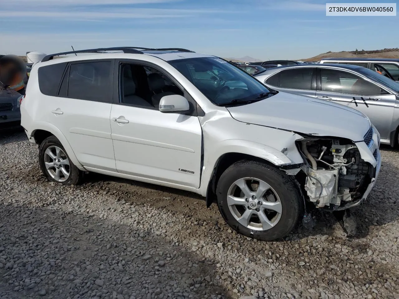 2011 Toyota Rav4 Limited VIN: 2T3DK4DV6BW040560 Lot: 79045694