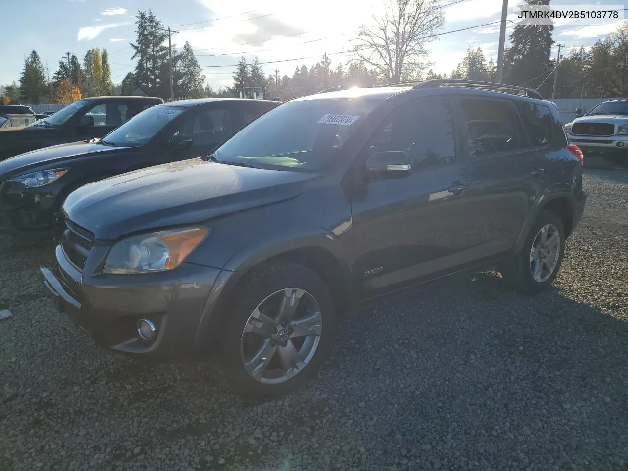 2011 Toyota Rav4 Sport VIN: JTMRK4DV2B5103778 Lot: 79962324