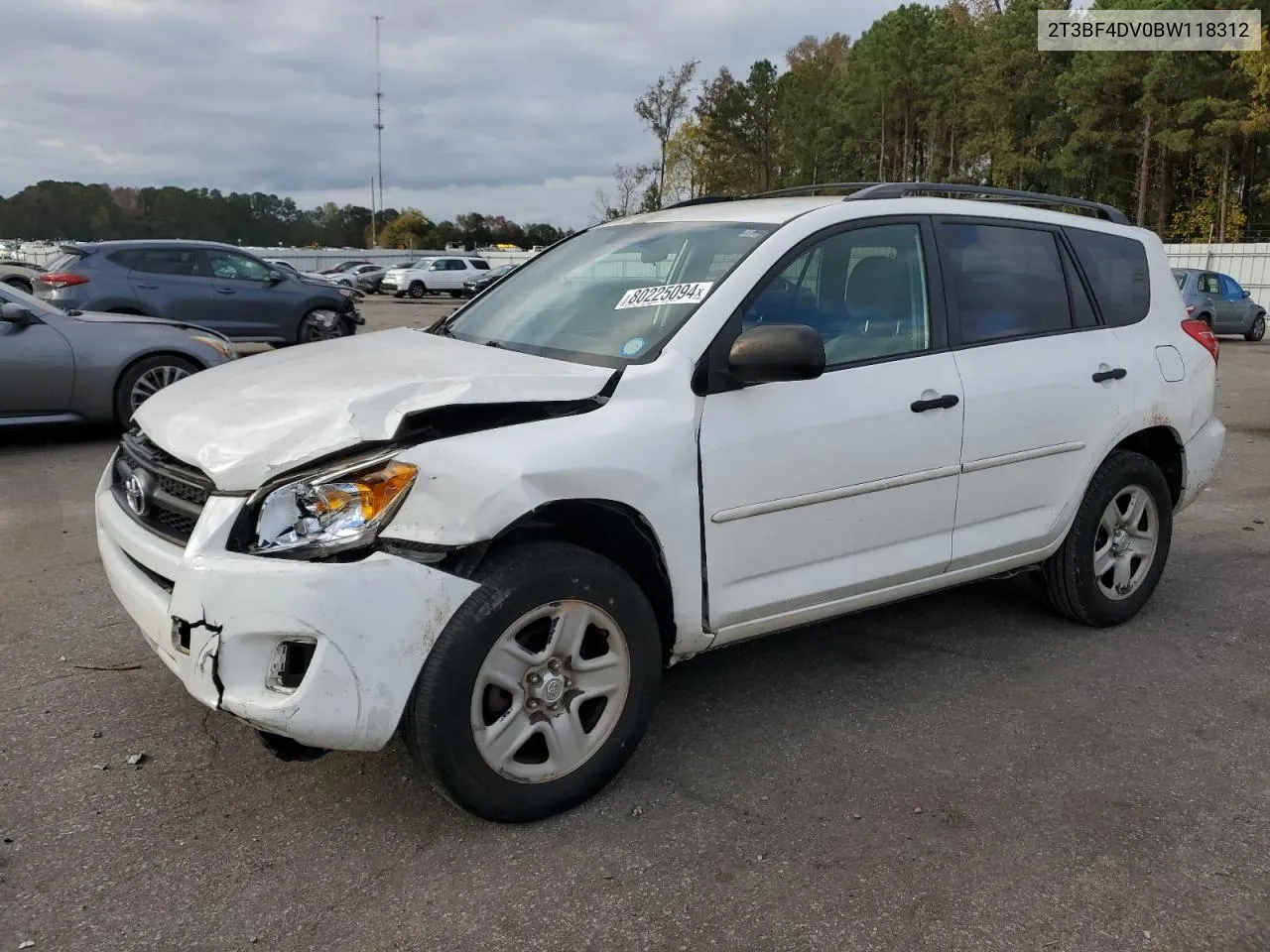 2011 Toyota Rav4 VIN: 2T3BF4DV0BW118312 Lot: 80225094