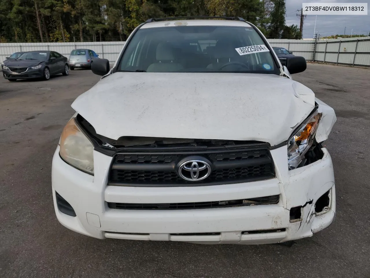 2011 Toyota Rav4 VIN: 2T3BF4DV0BW118312 Lot: 80225094