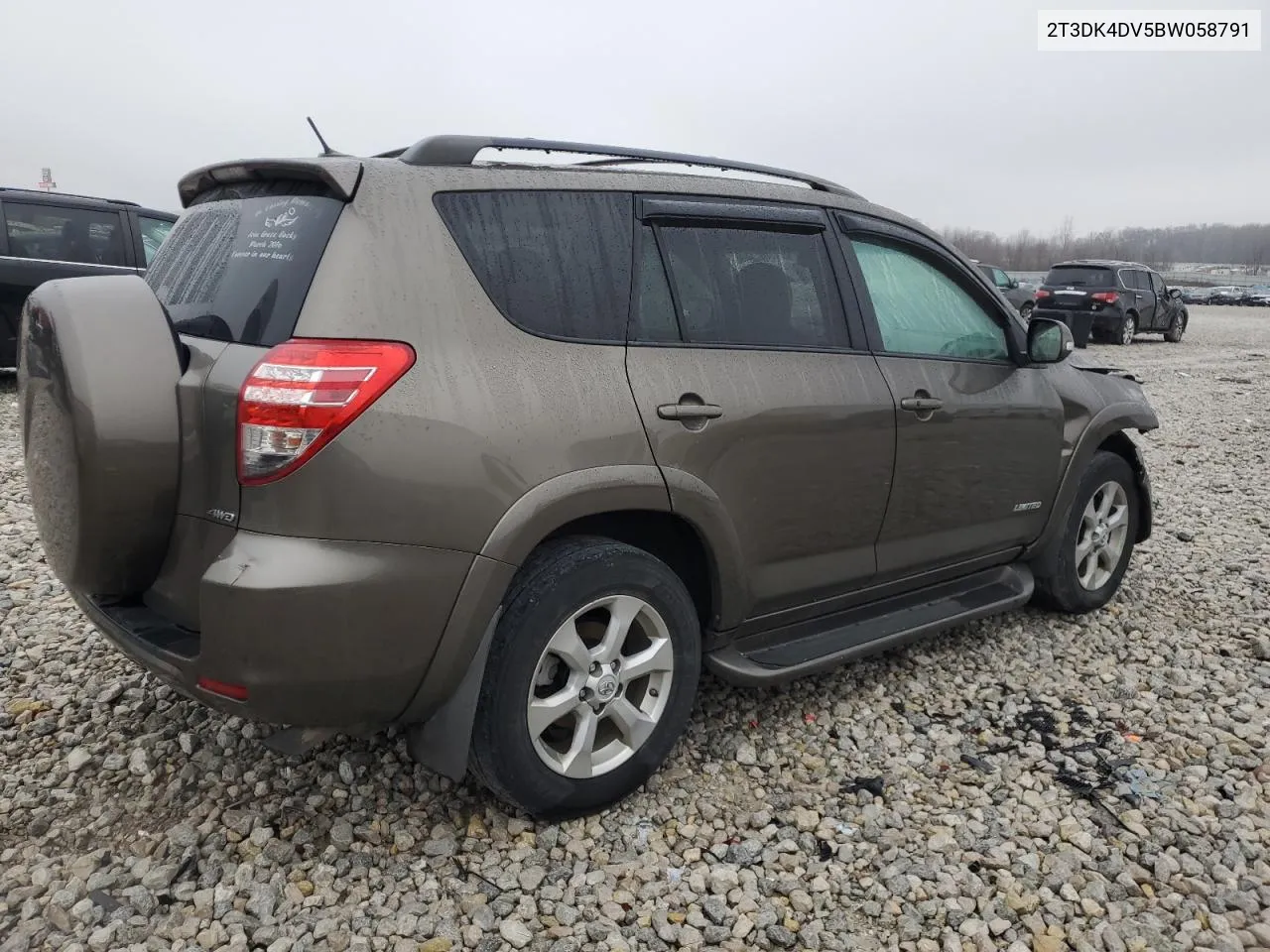 2011 Toyota Rav4 Limited VIN: 2T3DK4DV5BW058791 Lot: 80429784