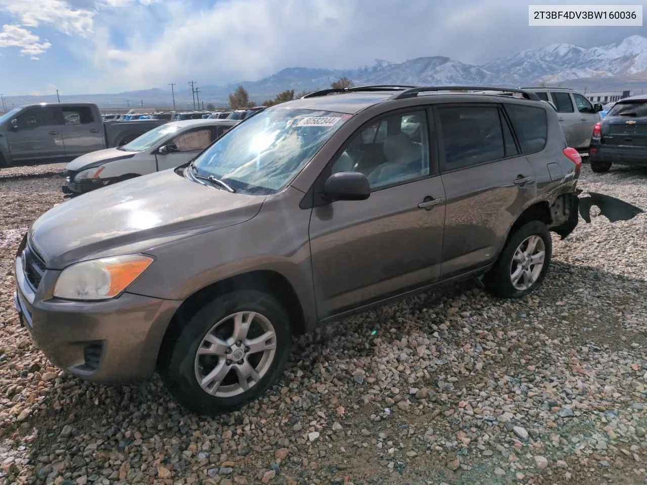 2011 Toyota Rav4 VIN: 2T3BF4DV3BW160036 Lot: 80582344