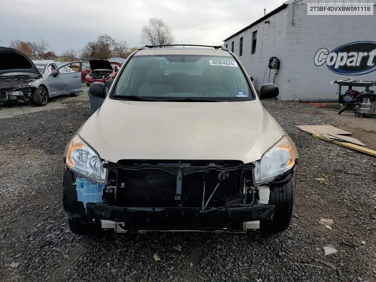 2011 Toyota Rav4 VIN: 2T3BF4DVXBW091118 Lot: 80964624