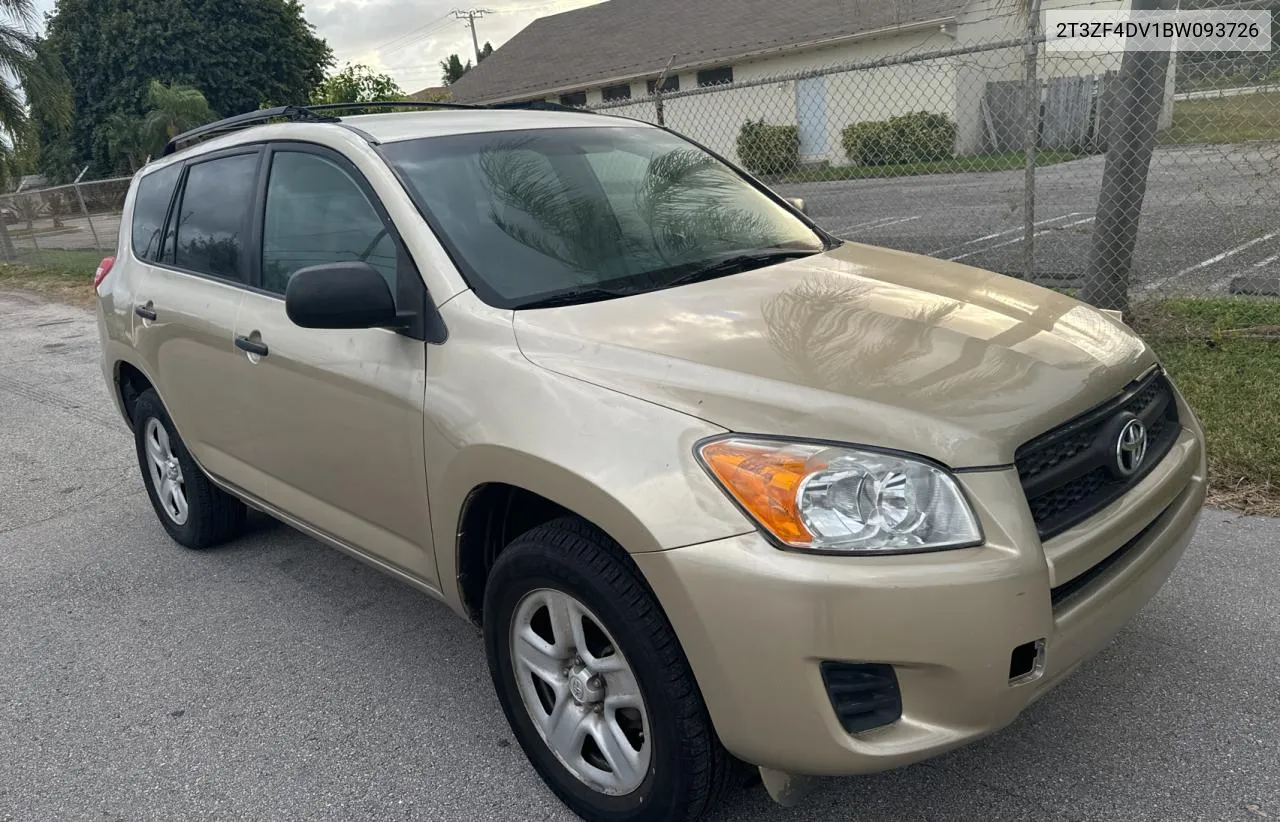 2011 Toyota Rav4 VIN: 2T3ZF4DV1BW093726 Lot: 81411124