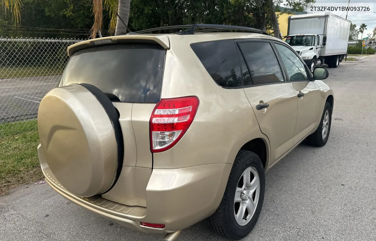 2011 Toyota Rav4 VIN: 2T3ZF4DV1BW093726 Lot: 81411124