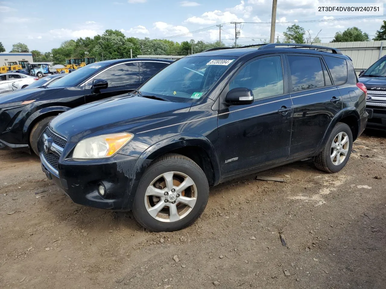 2012 Toyota Rav4 Limited VIN: 2T3DF4DV8CW240751 Lot: 57202084