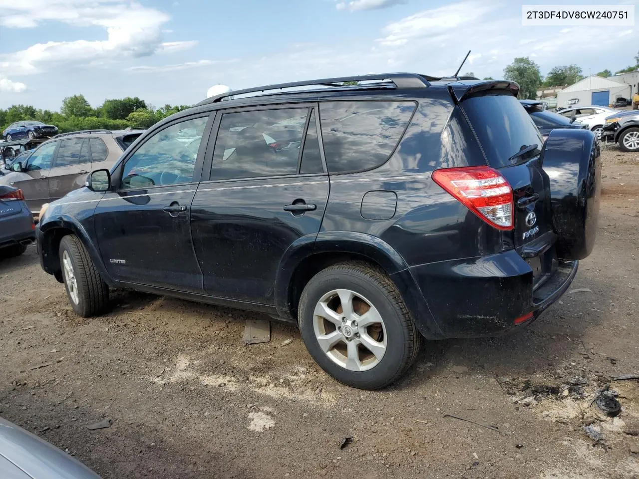 2012 Toyota Rav4 Limited VIN: 2T3DF4DV8CW240751 Lot: 57202084