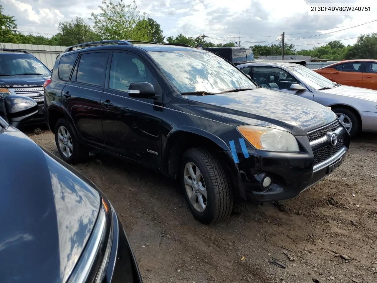 2012 Toyota Rav4 Limited VIN: 2T3DF4DV8CW240751 Lot: 57202084