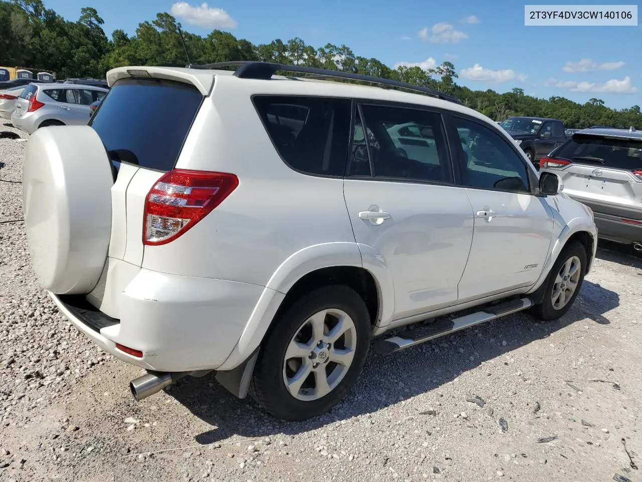 2012 Toyota Rav4 Limited VIN: 2T3YF4DV3CW140106 Lot: 60610764