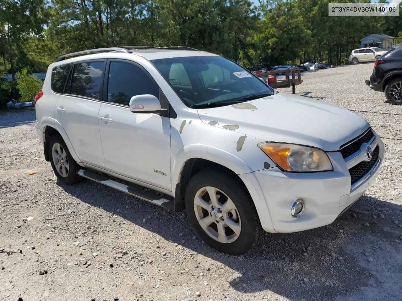 2012 Toyota Rav4 Limited VIN: 2T3YF4DV3CW140106 Lot: 60610764