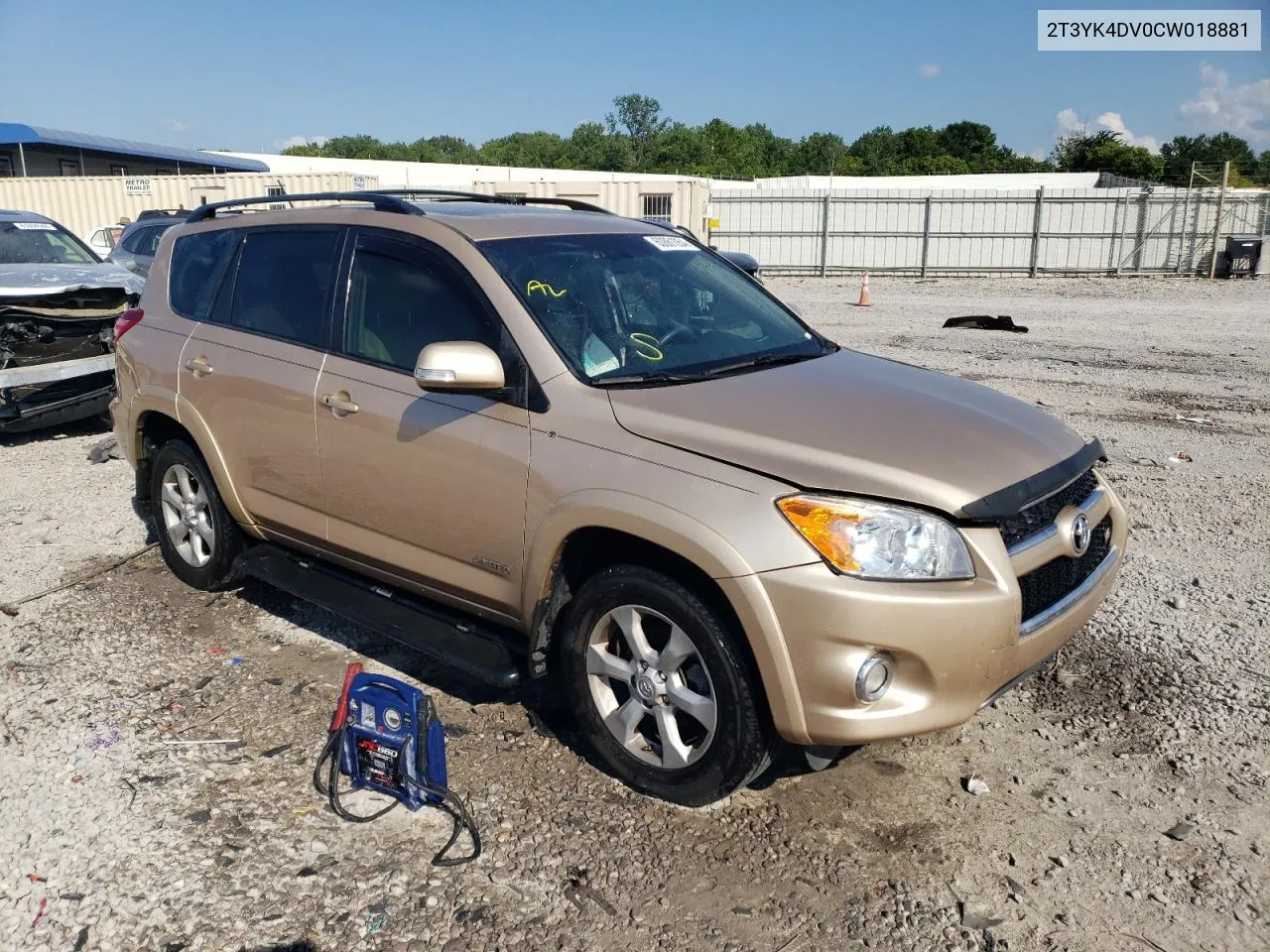 2012 Toyota Rav4 Limited VIN: 2T3YK4DV0CW018881 Lot: 60861054