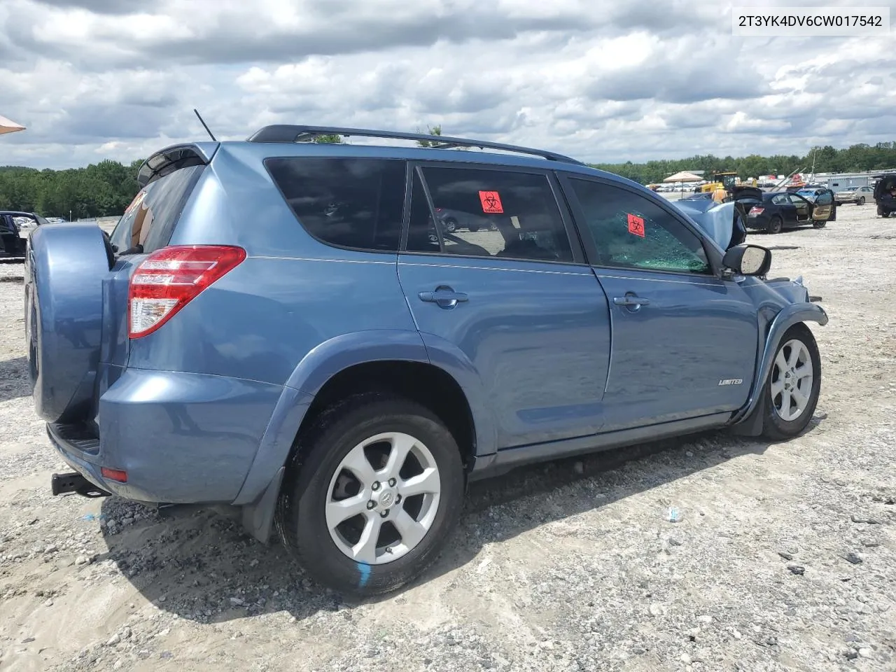 2T3YK4DV6CW017542 2012 Toyota Rav4 Limited