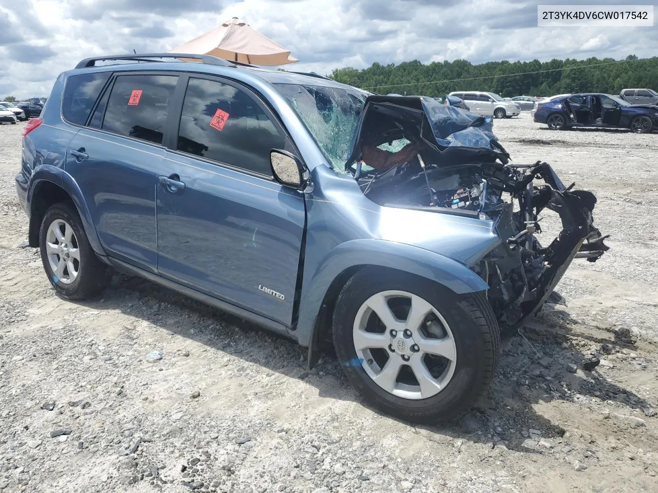 2012 Toyota Rav4 Limited VIN: 2T3YK4DV6CW017542 Lot: 64550394