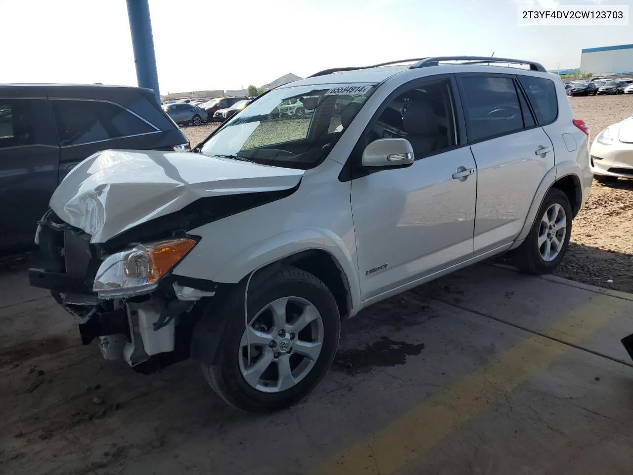 2012 Toyota Rav4 Limited VIN: 2T3YF4DV2CW123703 Lot: 65594914