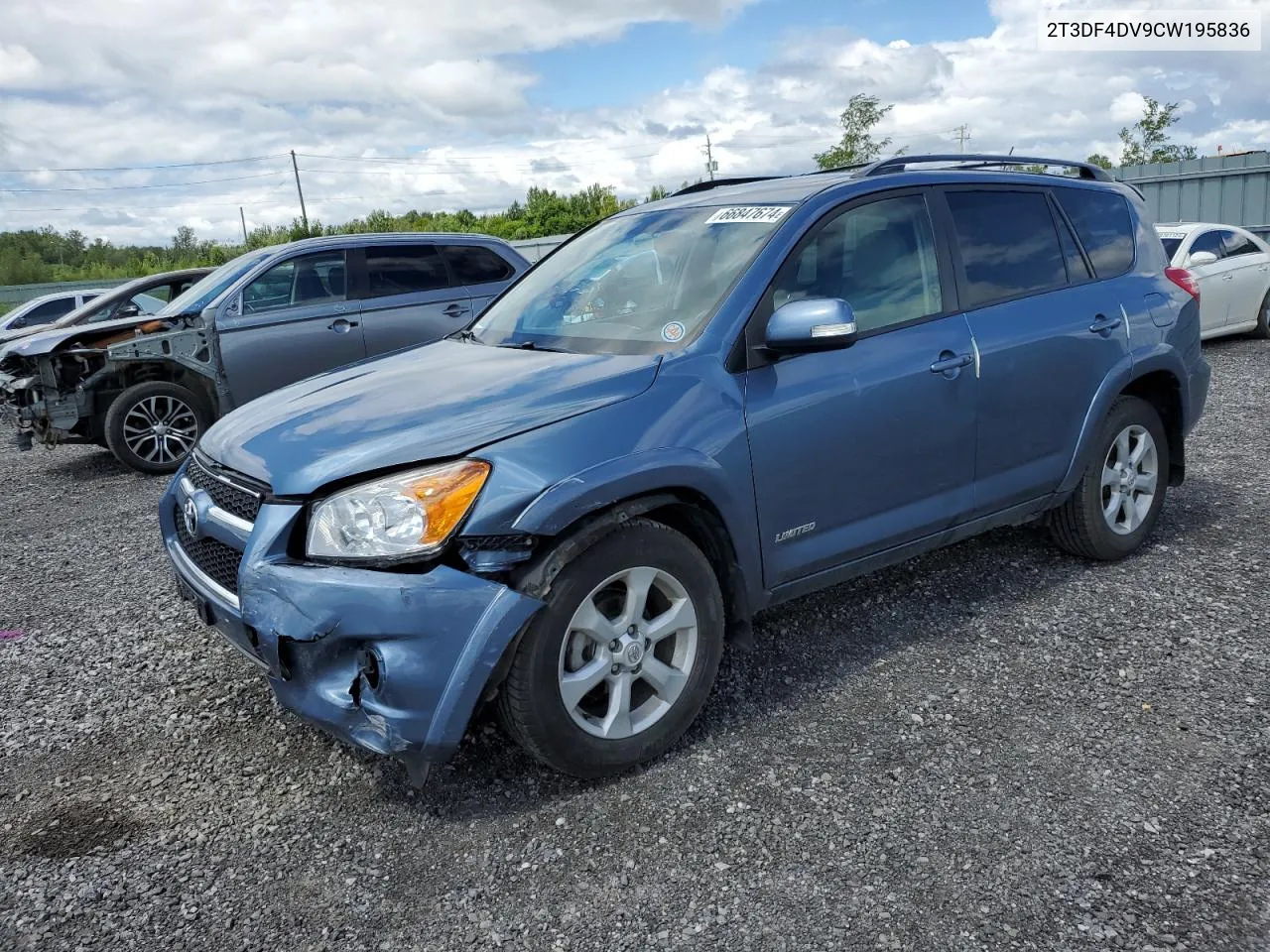 2012 Toyota Rav4 Limited VIN: 2T3DF4DV9CW195836 Lot: 66847674