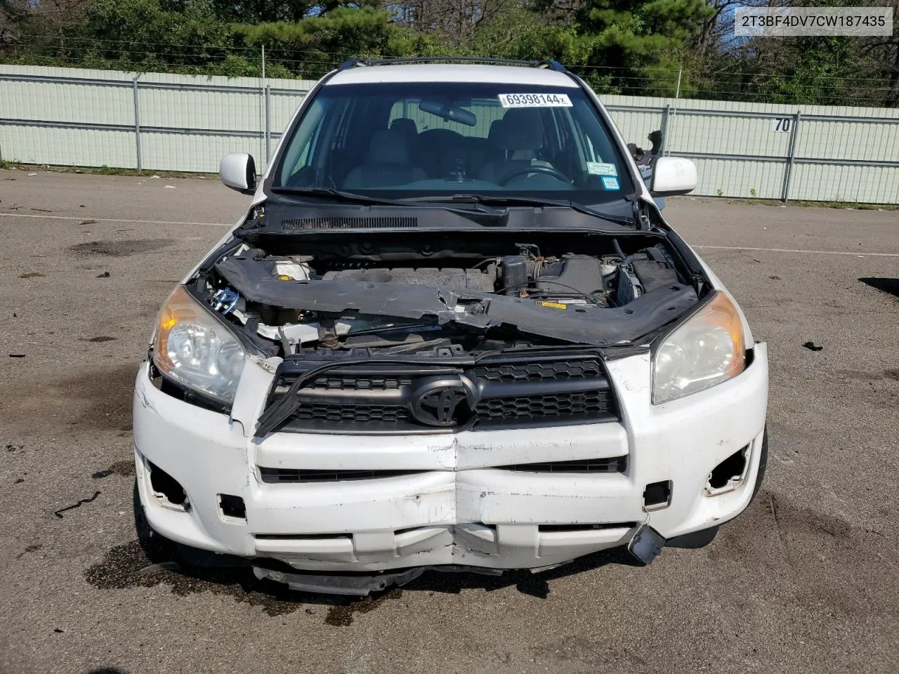 2012 Toyota Rav4 VIN: 2T3BF4DV7CW187435 Lot: 69398144