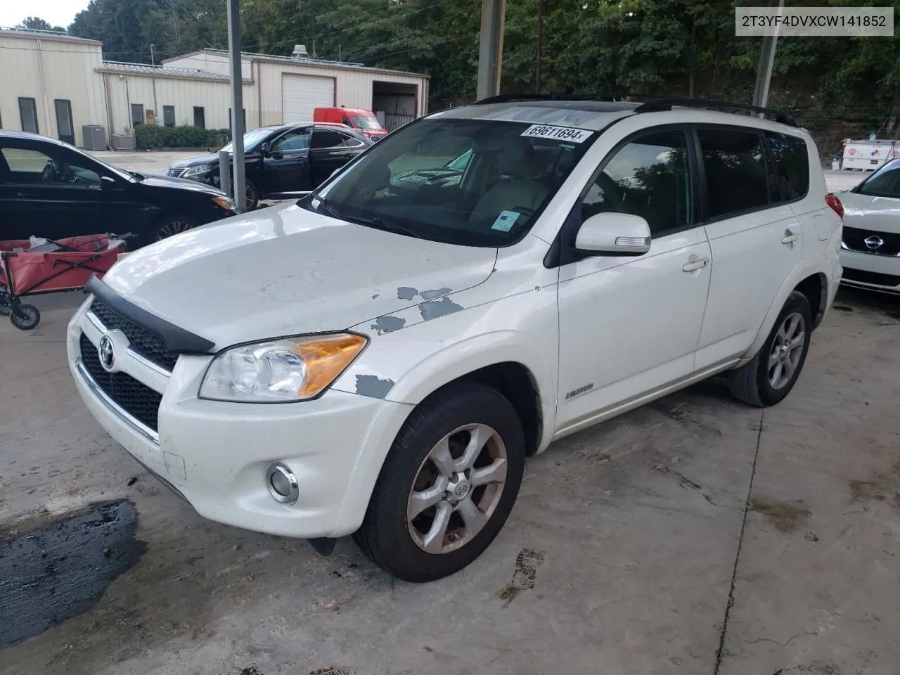 2012 Toyota Rav4 Limited VIN: 2T3YF4DVXCW141852 Lot: 69611694