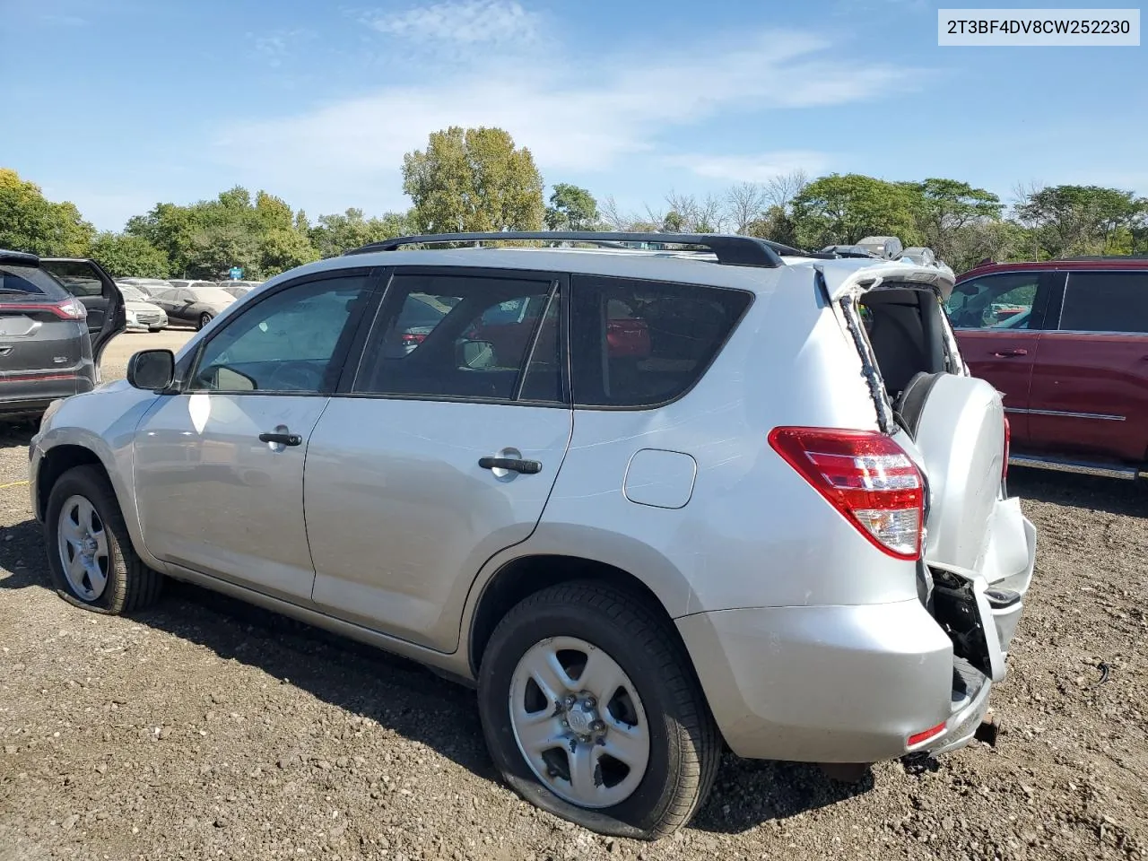 2012 Toyota Rav4 VIN: 2T3BF4DV8CW252230 Lot: 71654354