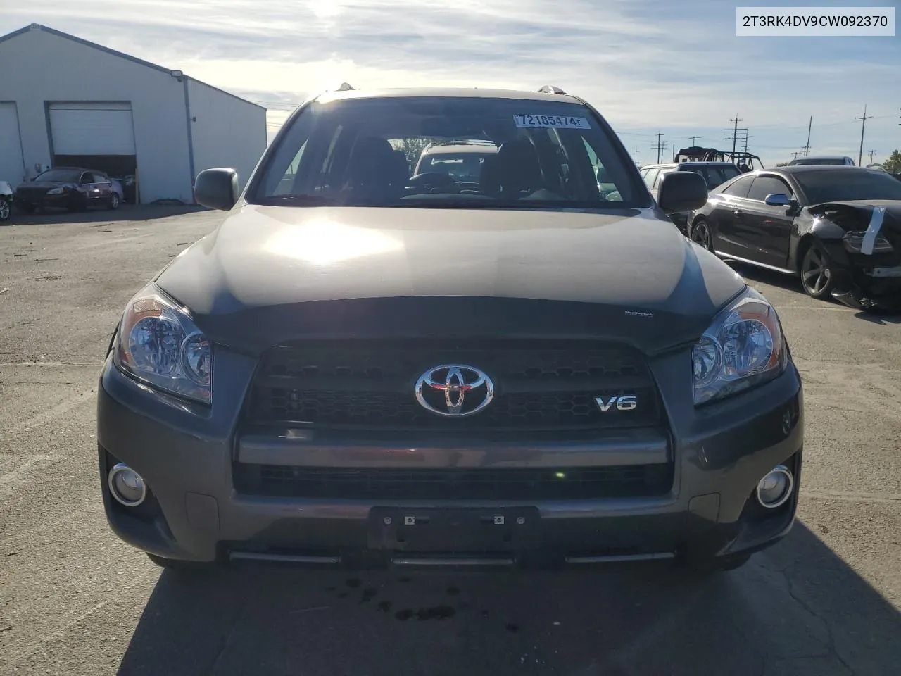 2012 Toyota Rav4 Sport VIN: 2T3RK4DV9CW092370 Lot: 72185474