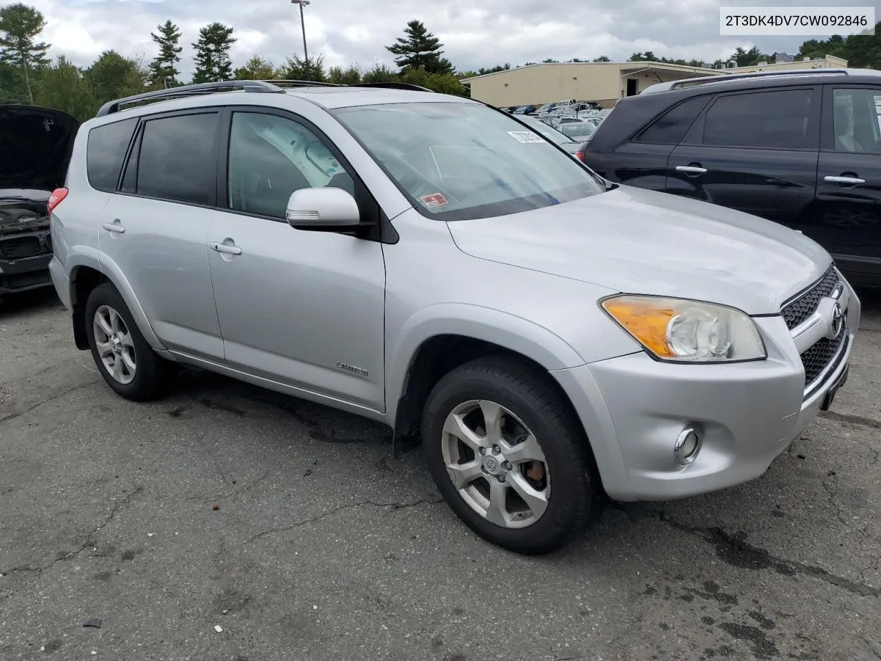 2012 Toyota Rav4 Limited VIN: 2T3DK4DV7CW092846 Lot: 72220154