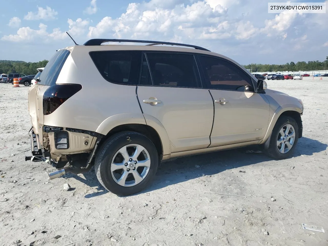 2012 Toyota Rav4 Limited VIN: 2T3YK4DV1CW015391 Lot: 72450794