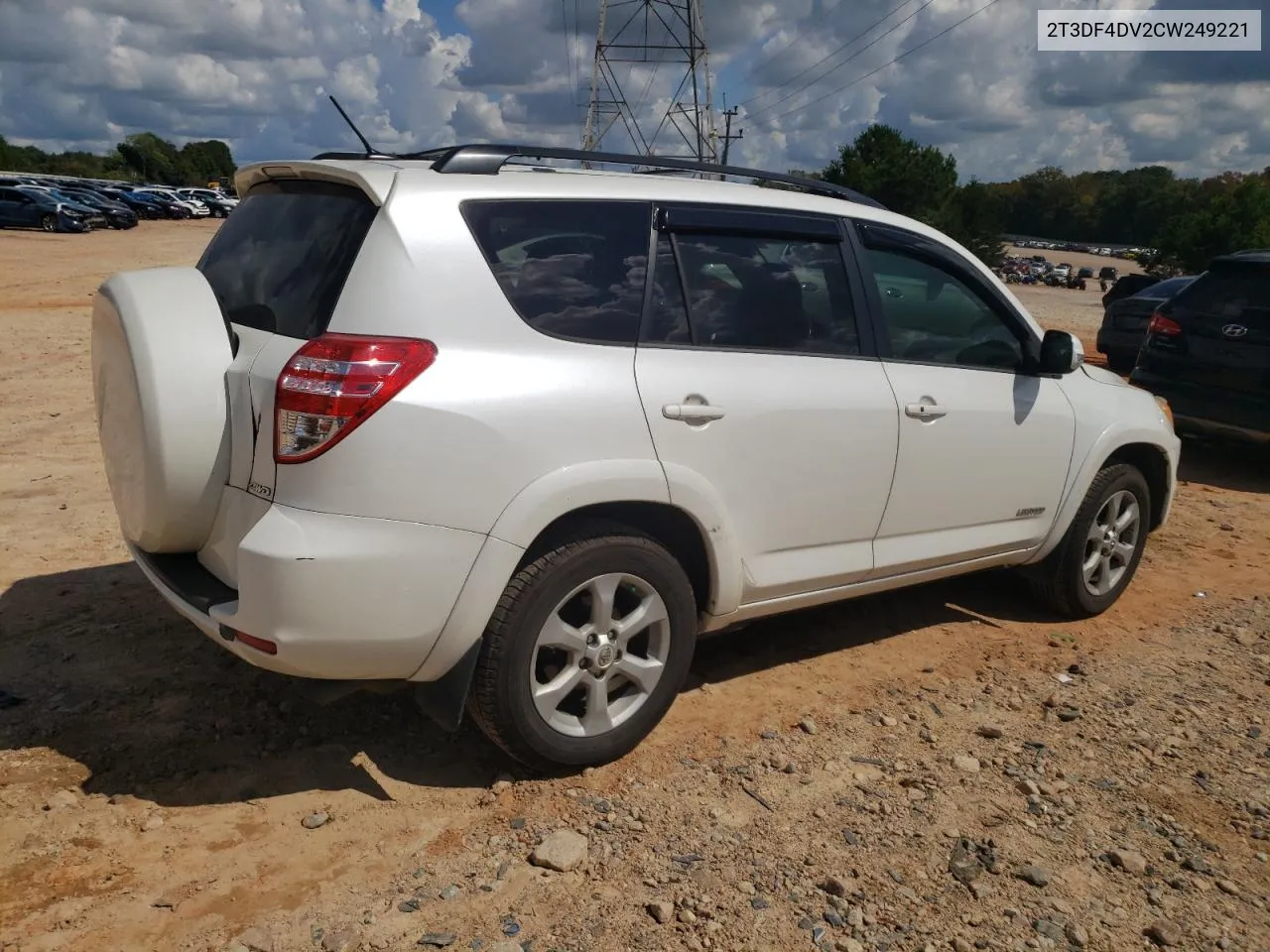 2012 Toyota Rav4 Limited VIN: 2T3DF4DV2CW249221 Lot: 72544174