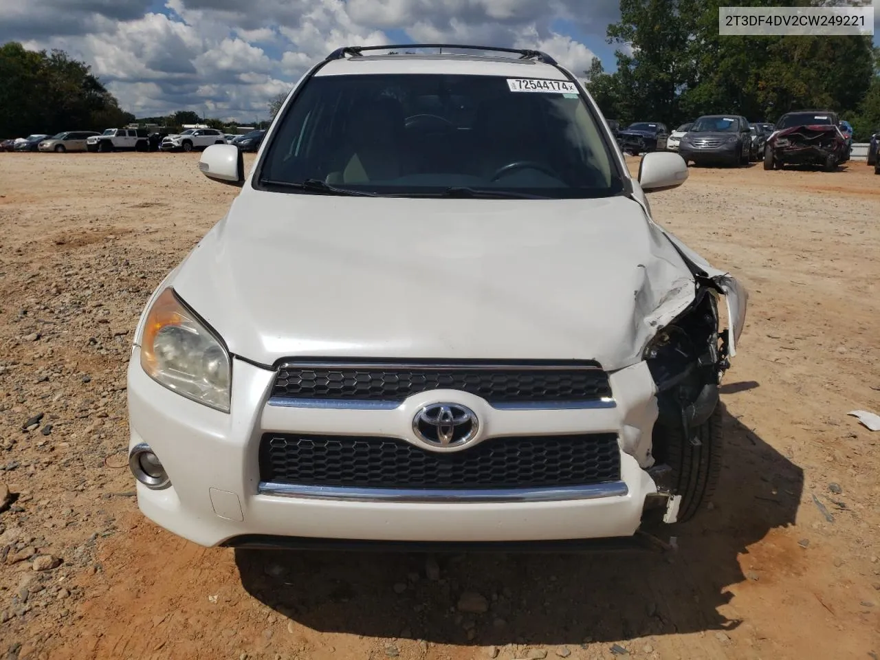 2012 Toyota Rav4 Limited VIN: 2T3DF4DV2CW249221 Lot: 72544174