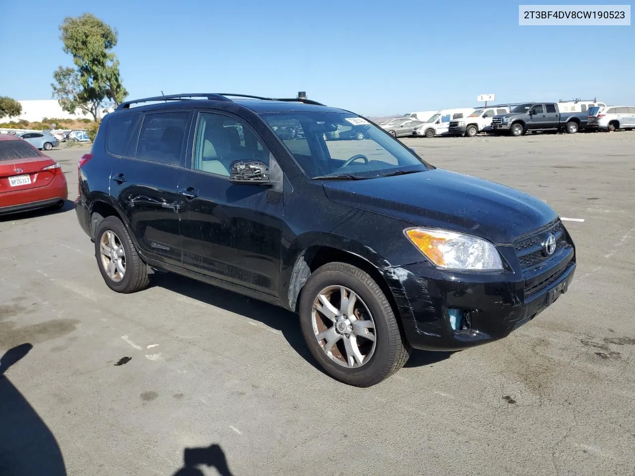 2012 Toyota Rav4 VIN: 2T3BF4DV8CW190523 Lot: 72681494