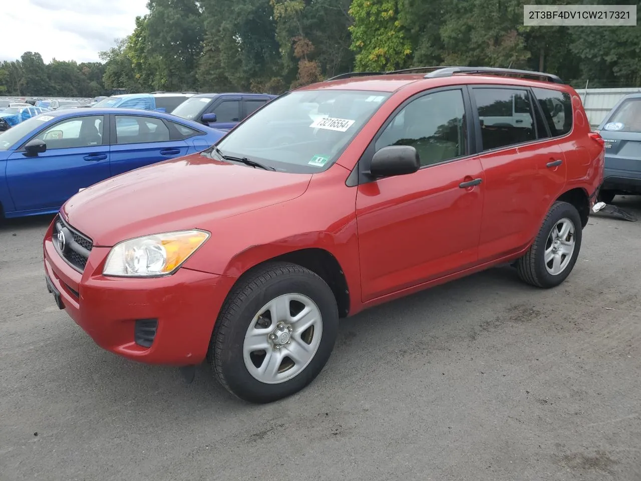 2012 Toyota Rav4 VIN: 2T3BF4DV1CW217321 Lot: 73216554