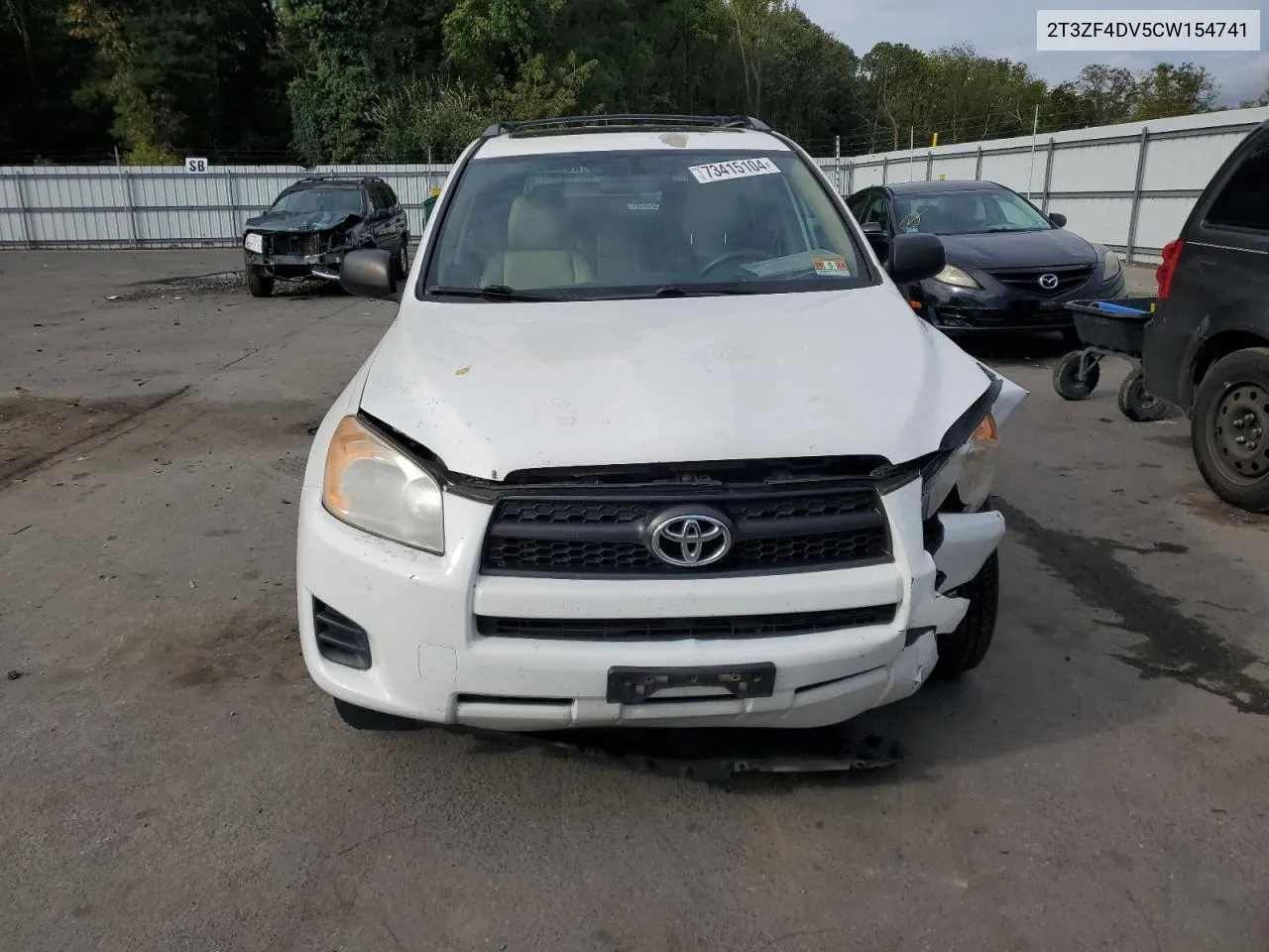 2012 Toyota Rav4 VIN: 2T3ZF4DV5CW154741 Lot: 73415104