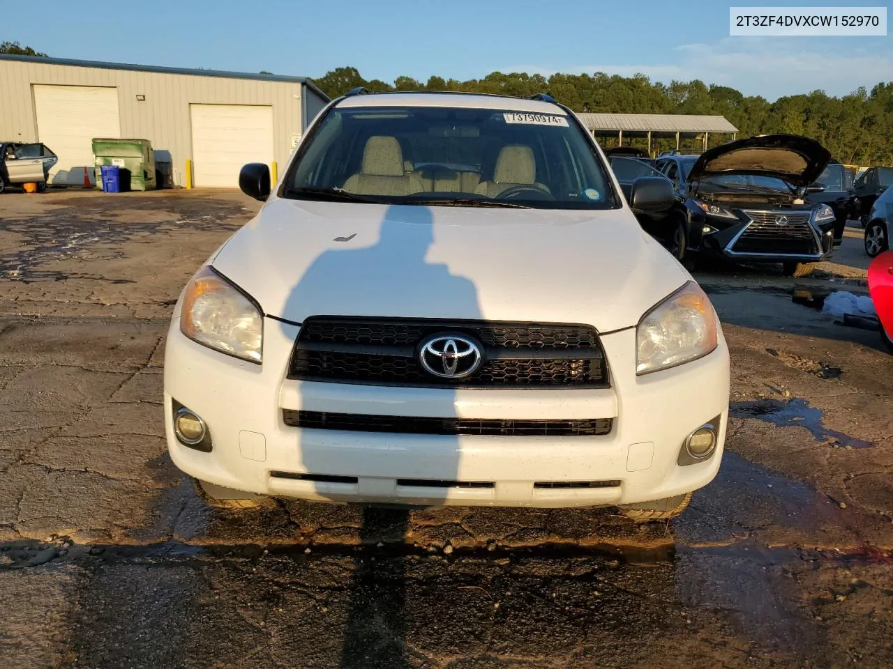 2012 Toyota Rav4 VIN: 2T3ZF4DVXCW152970 Lot: 73790974