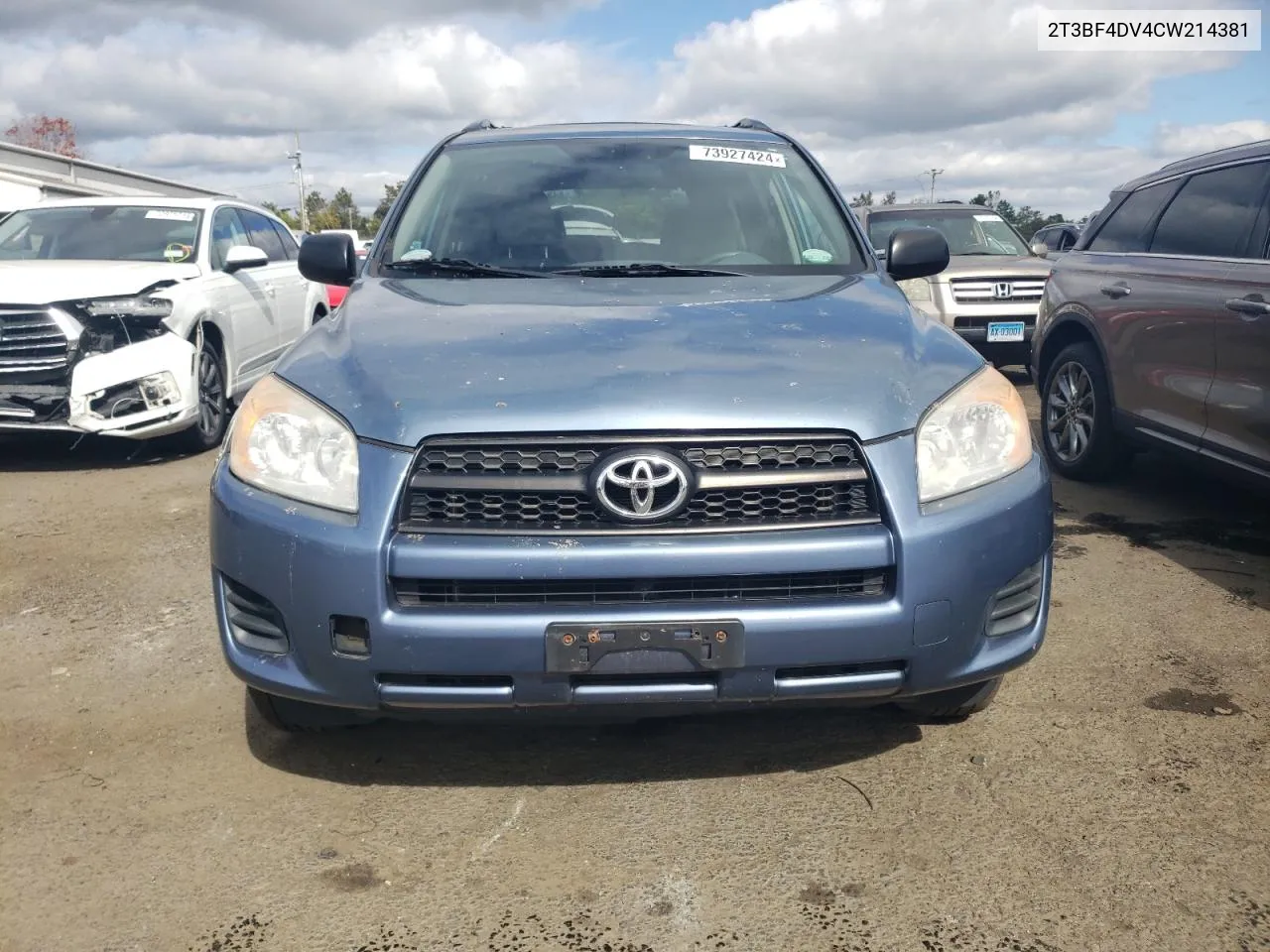 2012 Toyota Rav4 VIN: 2T3BF4DV4CW214381 Lot: 73927424