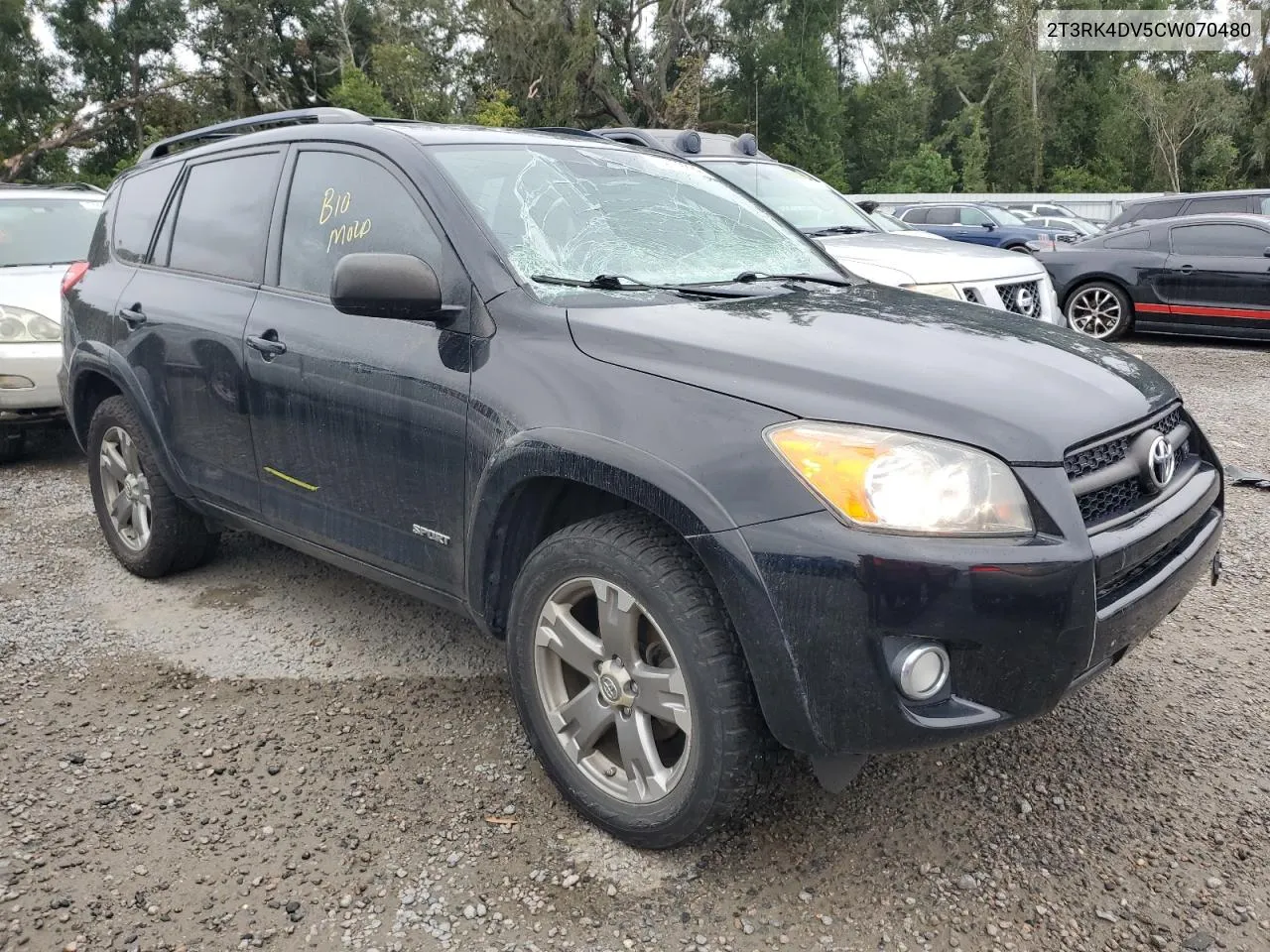 2012 Toyota Rav4 Sport VIN: 2T3RK4DV5CW070480 Lot: 74169224