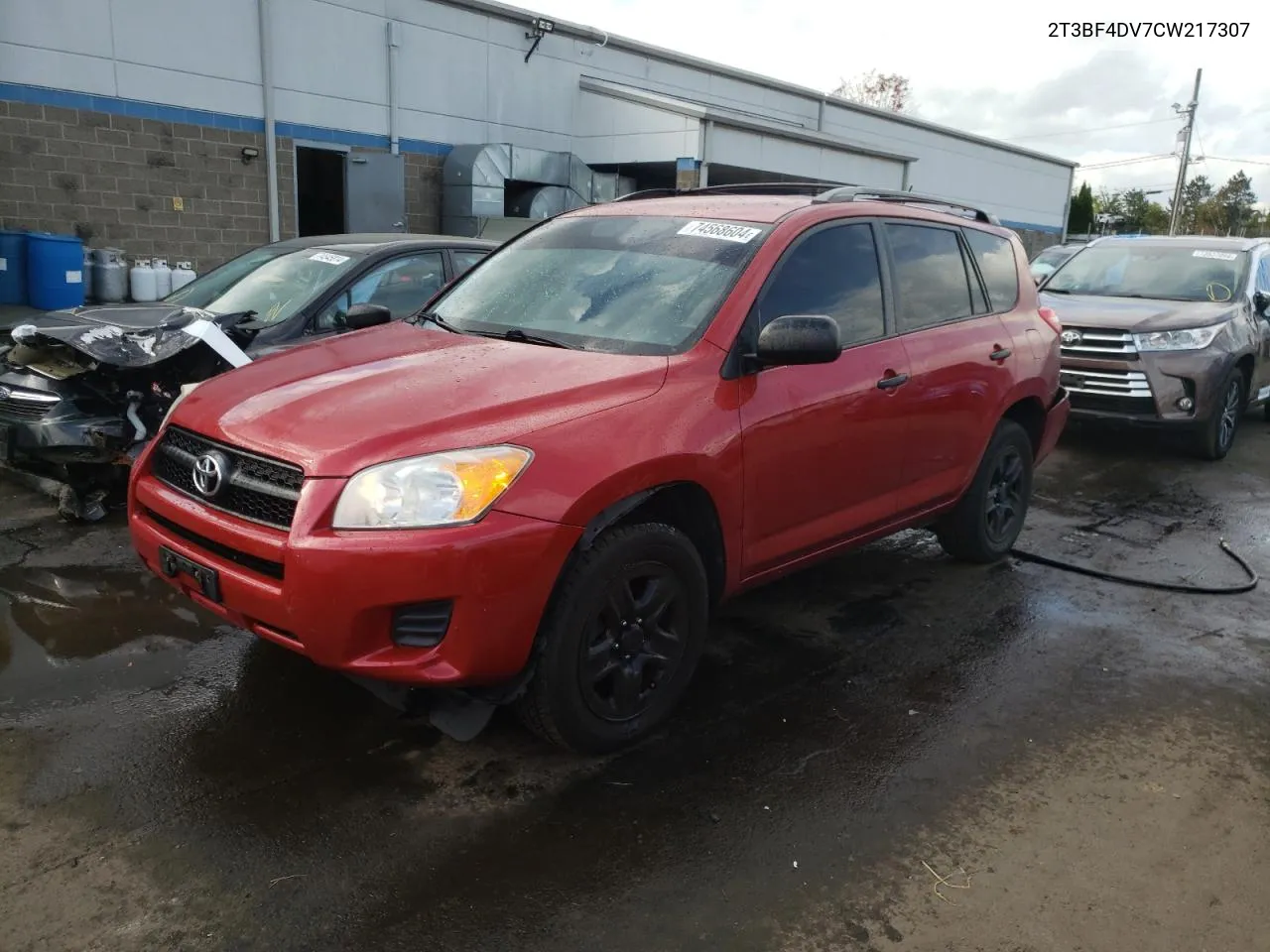 2012 Toyota Rav4 VIN: 2T3BF4DV7CW217307 Lot: 74568604